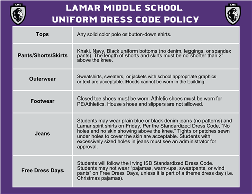Dress Code English